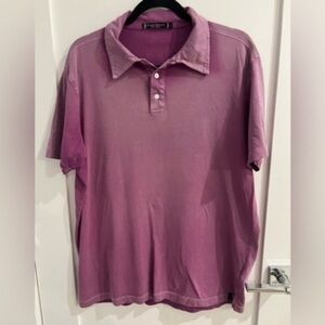 Agave PURPLE PINK polo shirt size L activewear academia casual H made USA